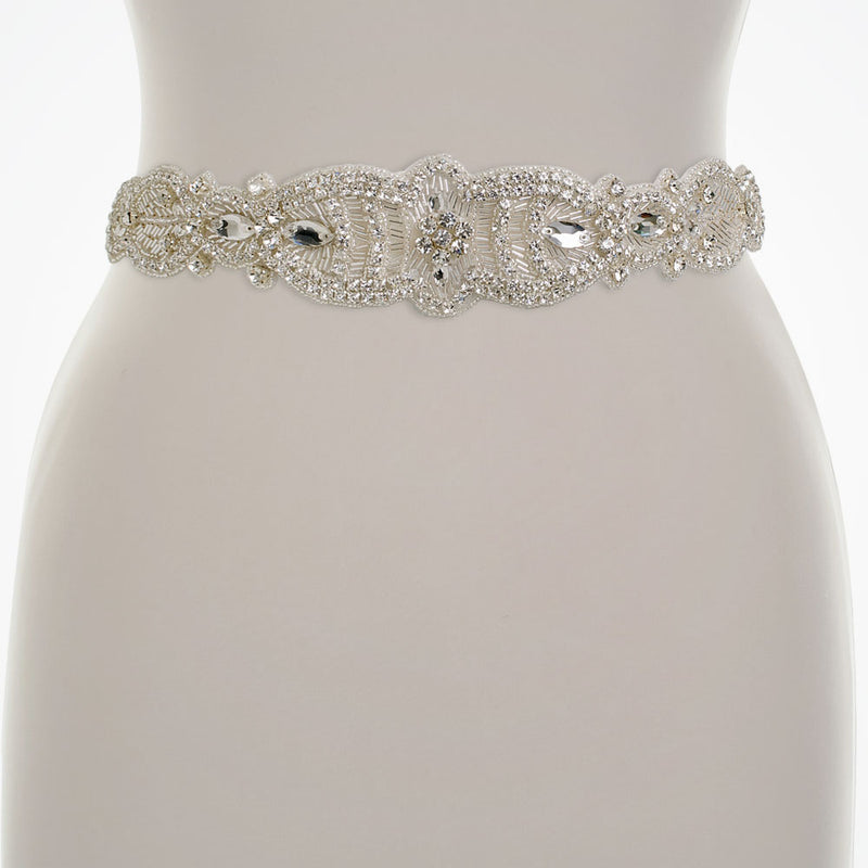 Ellie crystal and beaded bridal belt - Liberty in Love