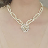 Ellie pearl and diamante necklace - Liberty in Love