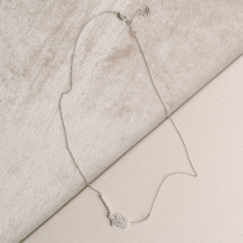 Eloise crystal leaf necklace - Liberty in Love