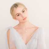 Eloise crystal leaf necklace - Liberty in Love