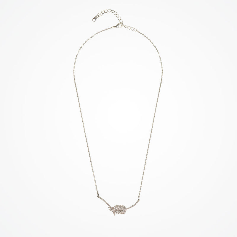 Eloise crystal leaf necklace - Liberty in Love