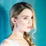 Ember CZ drop earrings (silver) - Liberty in Love