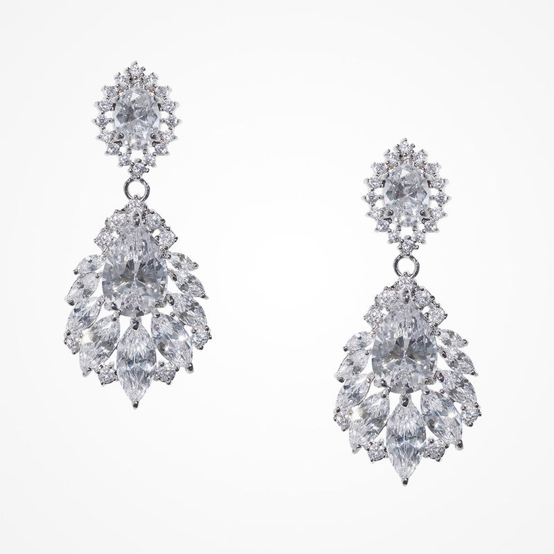 Ember CZ drop earrings (silver) - Liberty in Love