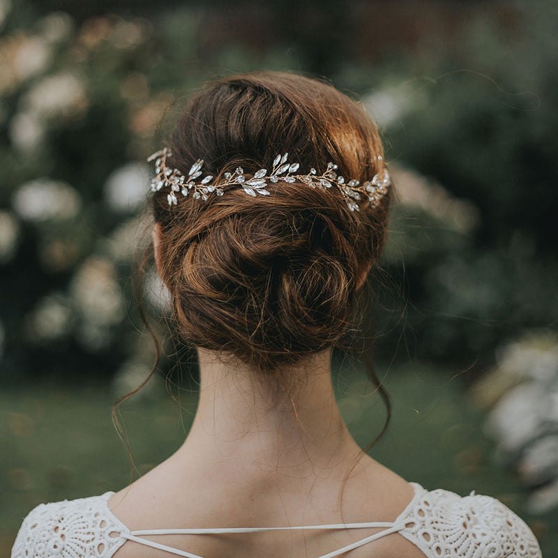Ember dream rose gold crystal hair vine - Liberty in Love