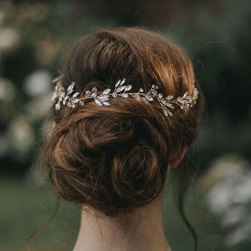 Ember dream rose gold crystal hair vine - Liberty in Love