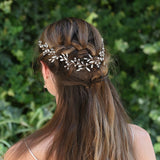 Ember dream rose gold crystal hair vine - Liberty in Love