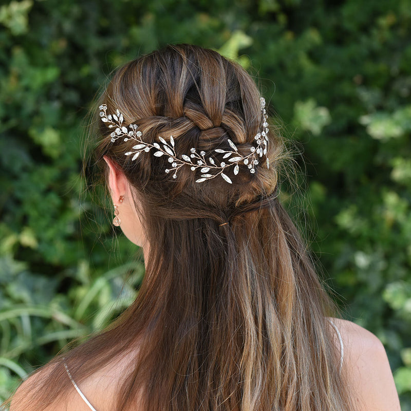 Ember dream rose gold crystal hair vine - Liberty in Love