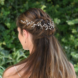 Ember dream rose gold crystal hair vine - Liberty in Love