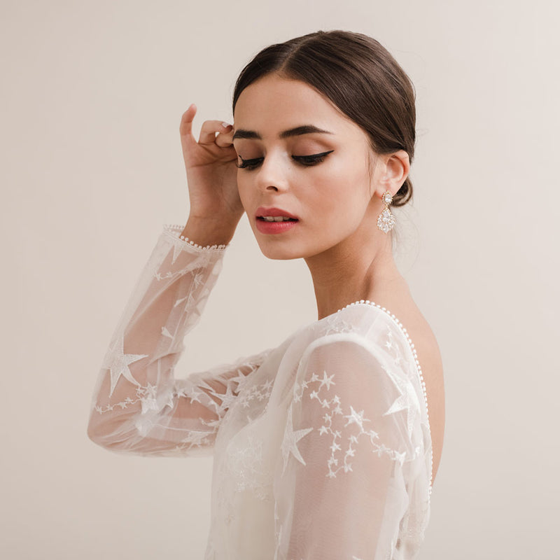 Ember CZ drop earrings (gold) - Liberty in Love