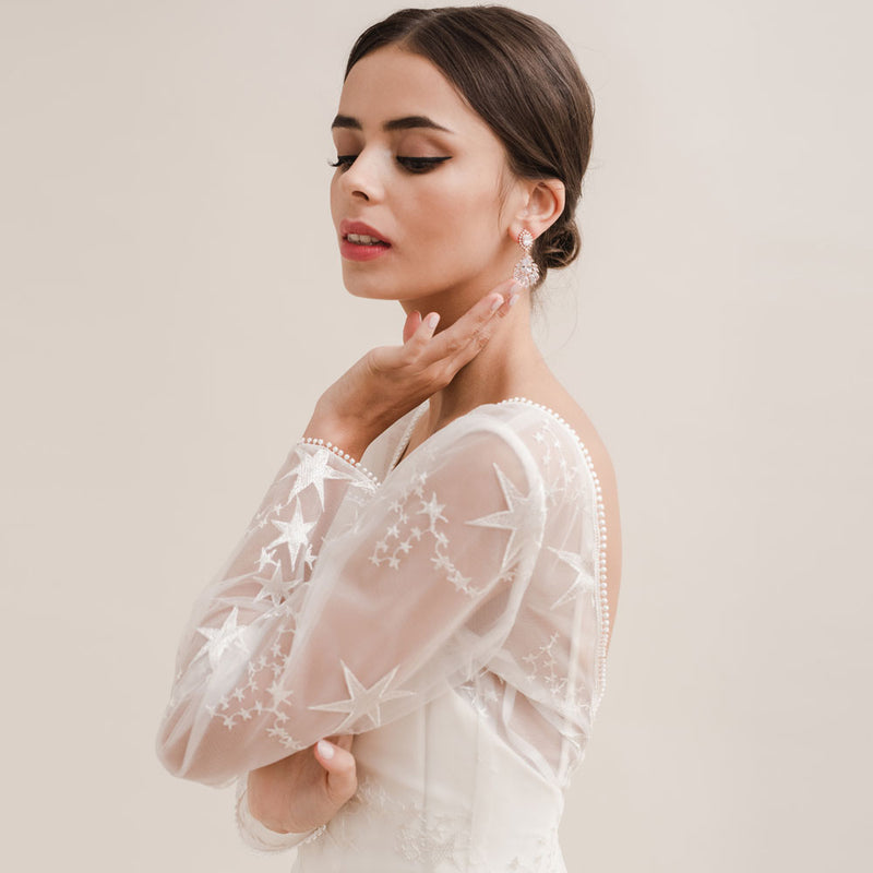 Ember CZ drop earrings (rose gold) - Liberty in Love