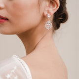 Ember CZ drop earrings (rose gold) - Liberty in Love