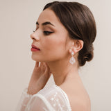 Ember CZ drop earrings (rose gold) - Liberty in Love