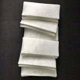 'Mrs' glittered letters ivory satin clutch (updated) - Liberty in Love