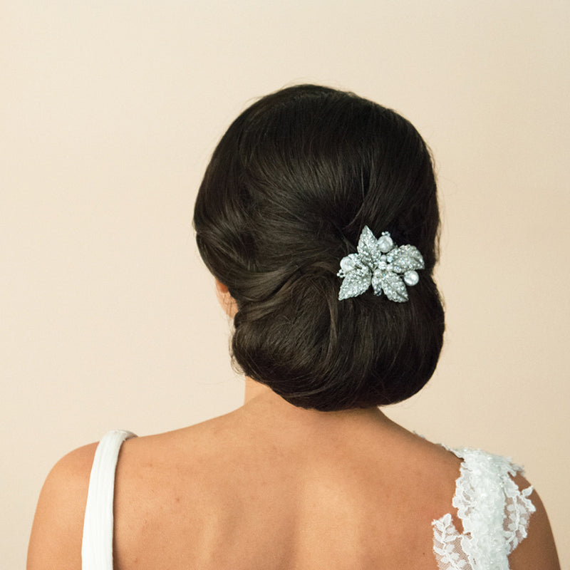 Esther crystal and pearl bridal comb - Liberty in Love