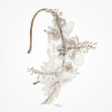Cosette ethereal floral lace beaded headdress - Liberty in Love
