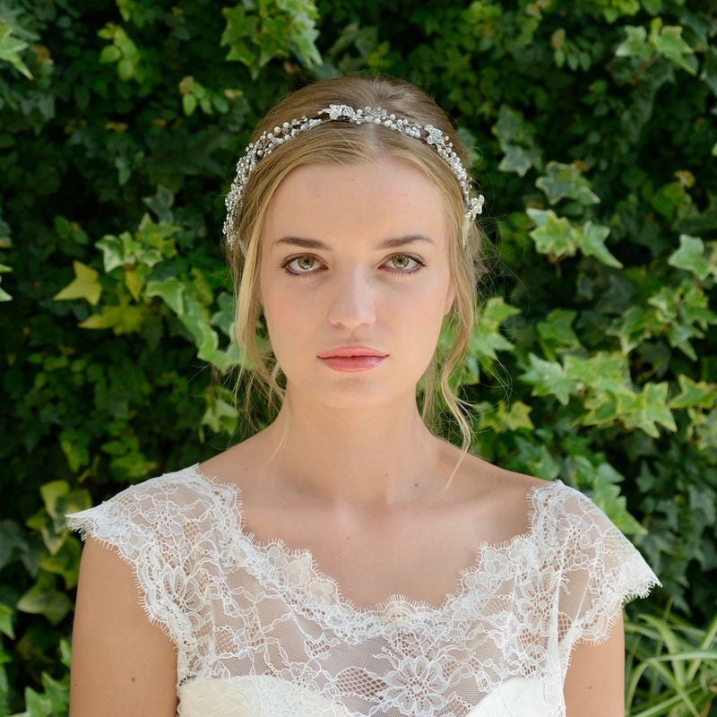 Evangeline clustered blossoms hair vine - Liberty in Love