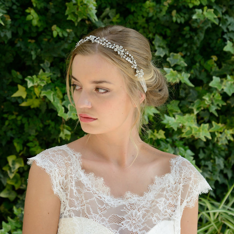 Evangeline clustered blossoms hair vine - Liberty in Love