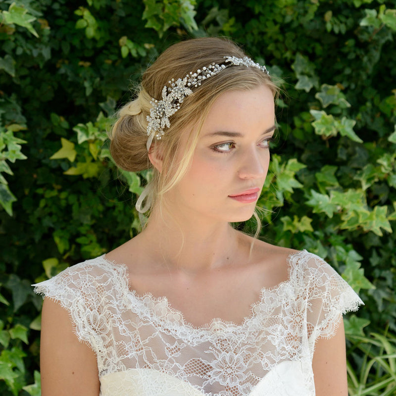 Evangeline clustered blossoms hair vine - Liberty in Love