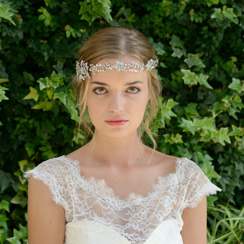Evangeline clustered blossoms hair vine - Liberty in Love