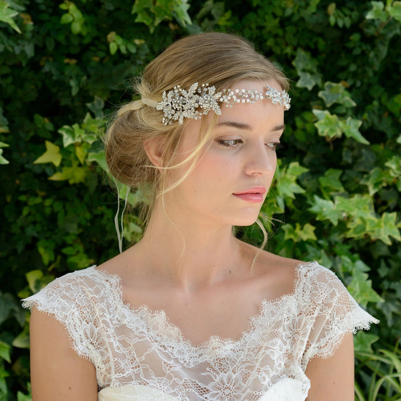Evangeline clustered blossoms hair vine - Liberty in Love