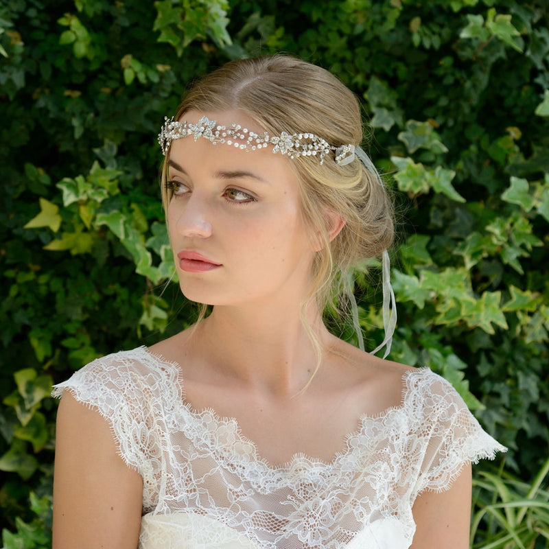 Evangeline clustered blossoms hair vine - Liberty in Love