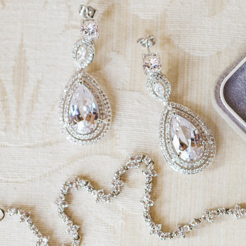 Cotton Club crystal teardrop earrings - Liberty in Love
