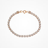 Golden crystal embellished rose gold bracelet - Liberty in Love