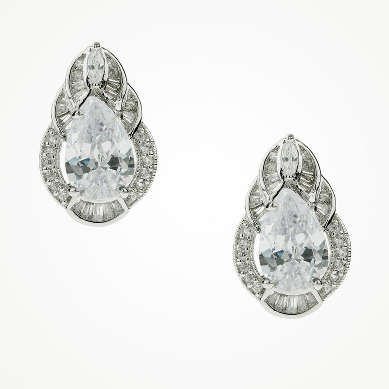 Fairfax crystal cabochon earrings - Liberty in Love