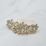 Fallon crystal rose gold hair comb - Liberty in Love