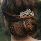 Fallon crystal rose gold hair comb - Liberty in Love