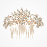 Fallon crystal rose gold hair comb - Liberty in Love