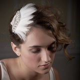 Feather trimmed fan comb - Liberty in Love