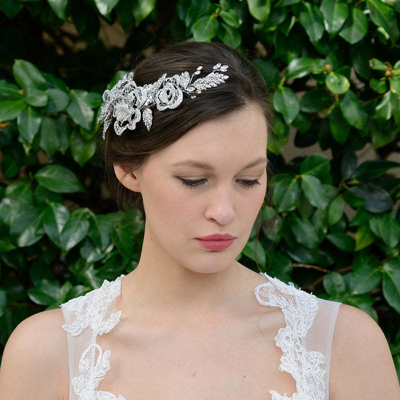 Fantasia crystal floral hair comb - Liberty in Love