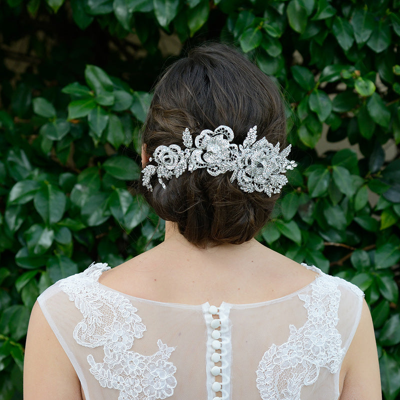 Fantasia crystal floral hair comb - Liberty in Love