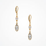Fern pearl and crystal drop earrings - Liberty in Love