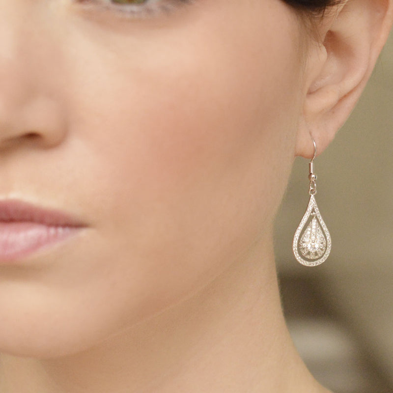 Fifth Avenue crystal teardrop earrings - Liberty in Love