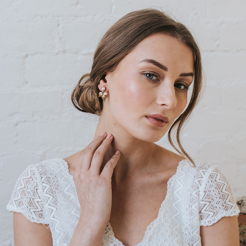 Fiore pearl earrings - Liberty in Love