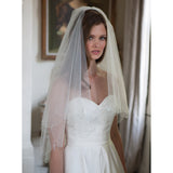 Firefly scalloped edge veil with crystal droplets - Liberty in Love