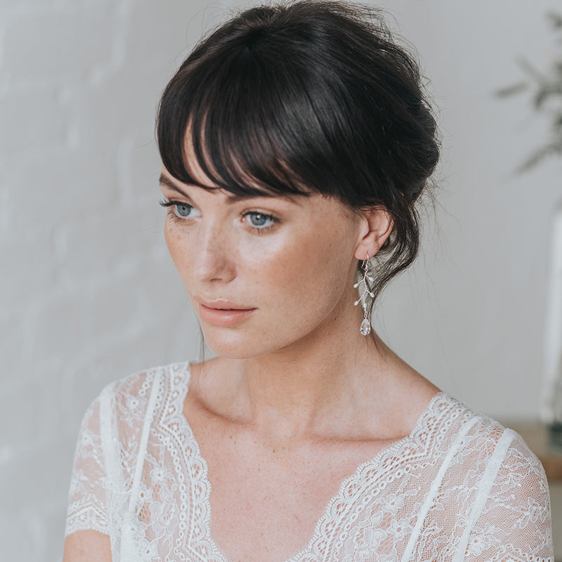 Flora pearl and crystal earrings - Liberty in Love
