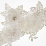 Flora trio of blooms and leaves bridal belt - Liberty in Love