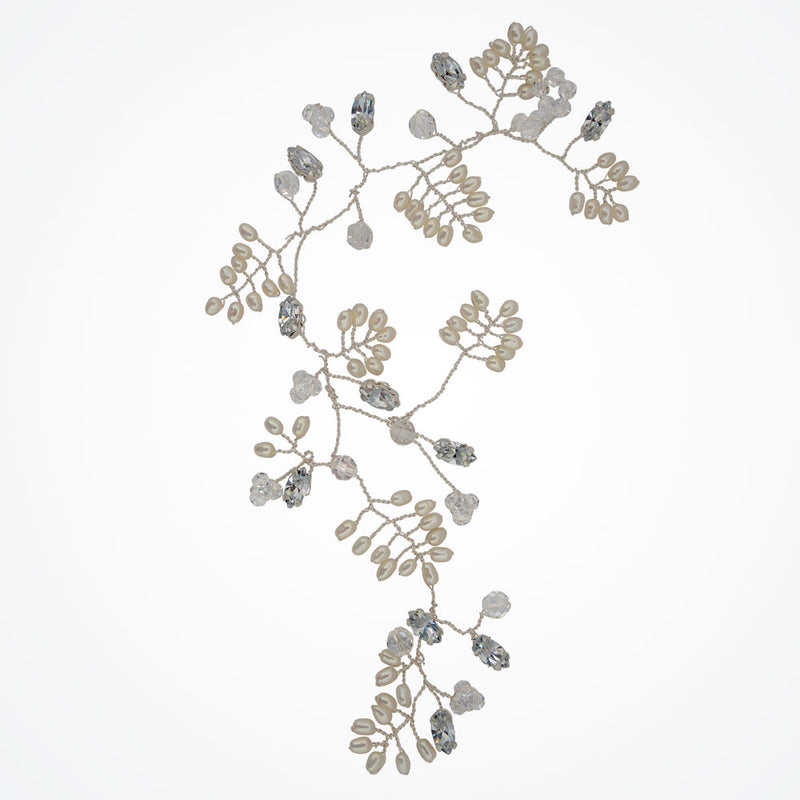 Flora pearl and crystal hair vine - Liberty in Love