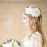 Flora duo of blooms bridal headband - Liberty in Love