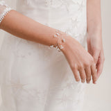 Flora pearl and crystal bridal cuff - Liberty in Love