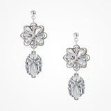 Floral pearl and crystal earrings - Liberty in Love
