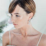 Floral pearl and crystal earrings - Liberty in Love