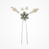 Edie floral teardrop pearl hair pin - Liberty in Love