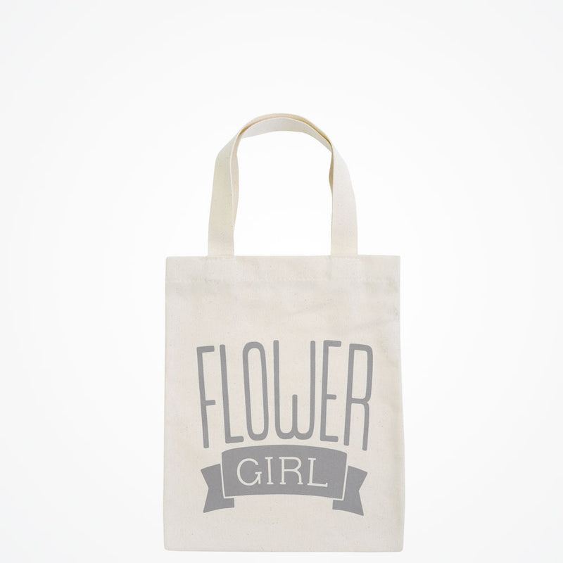 Flower girl tote bag (grey) - Liberty in Love