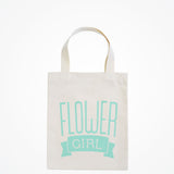 Flower girl tote bag (mint) - Liberty in Love