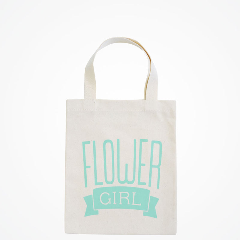Flower girl tote bag (mint) - Liberty in Love