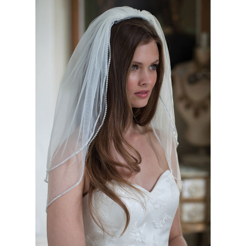 Follie tulle veil with diamantes - Liberty in Love